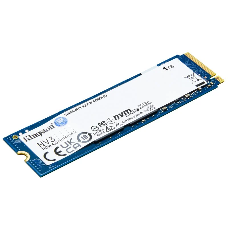 Detalle de Kingston NV3 1TB: SSD NVMe PCIe 4.0 M.2 2280 para laptops y PCs compactos