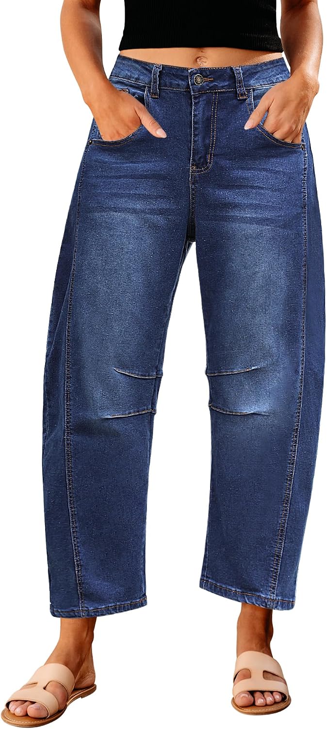 Detalle de GRAPENT Barrel High Rise Jeans 26"