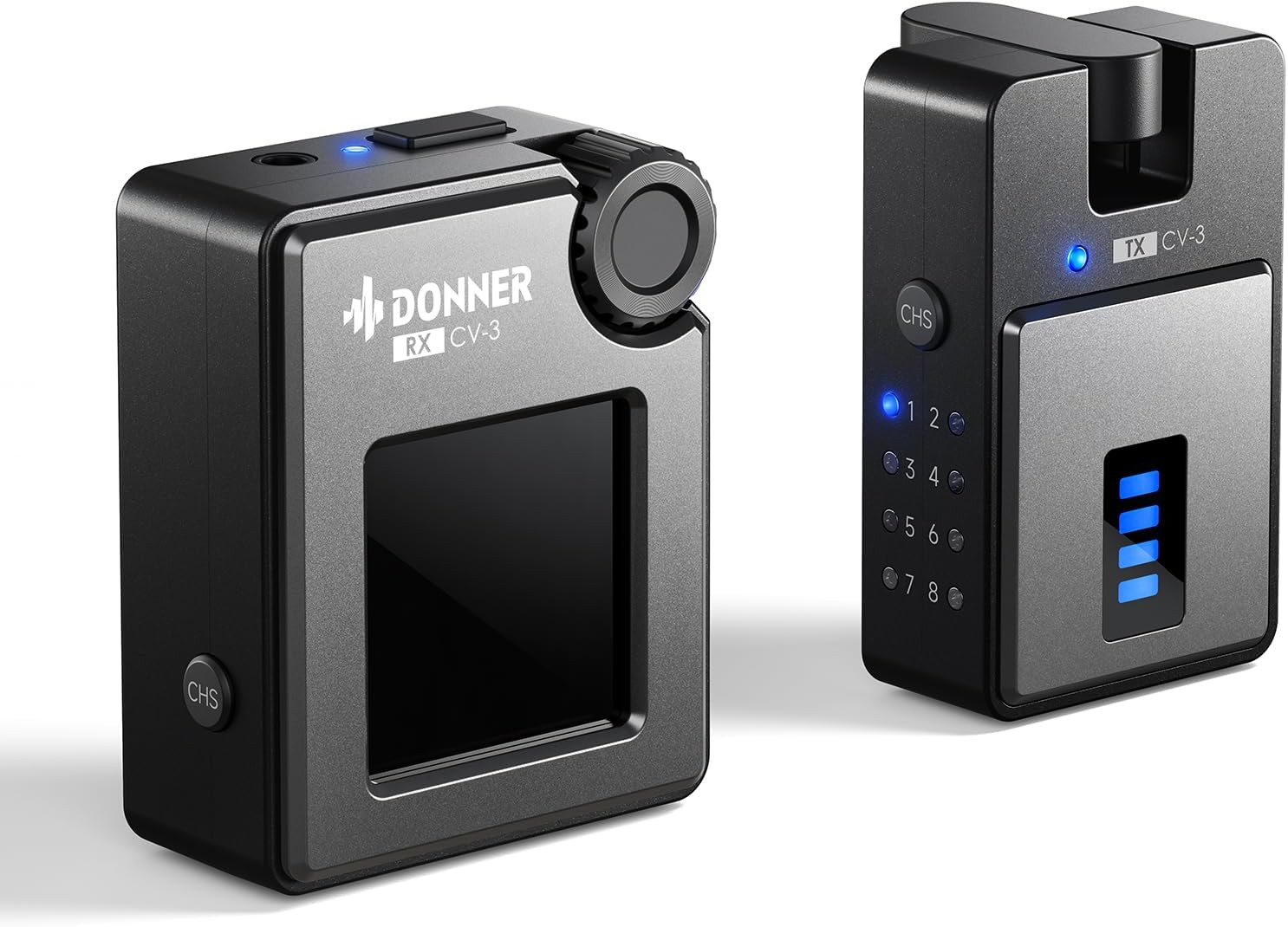 Detalle de Donner CV-3 Wireless In-Ear Monitor System with Color Screen Receiver