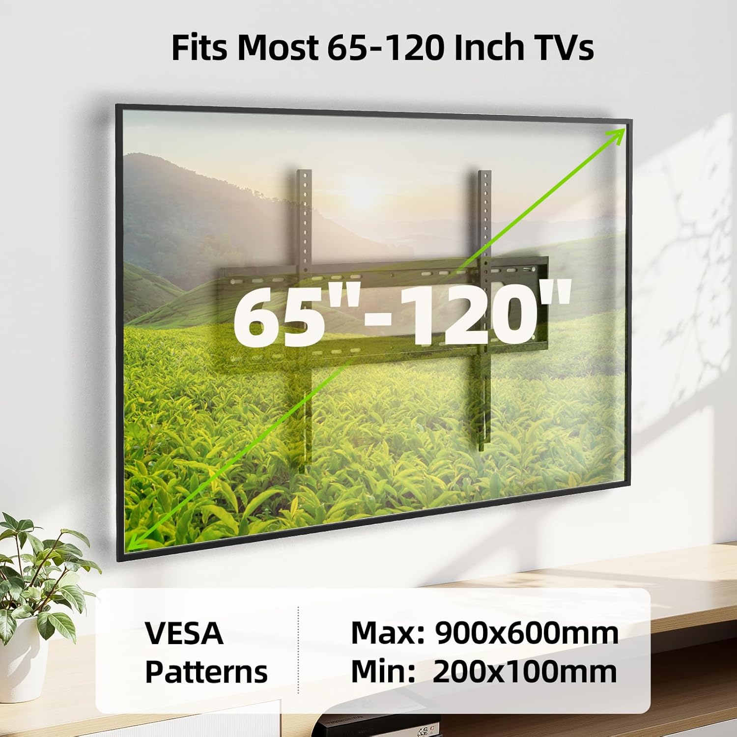 Thumbnail 2 de USX MOUNT Fixed TV Wall Mount 65-120 inch