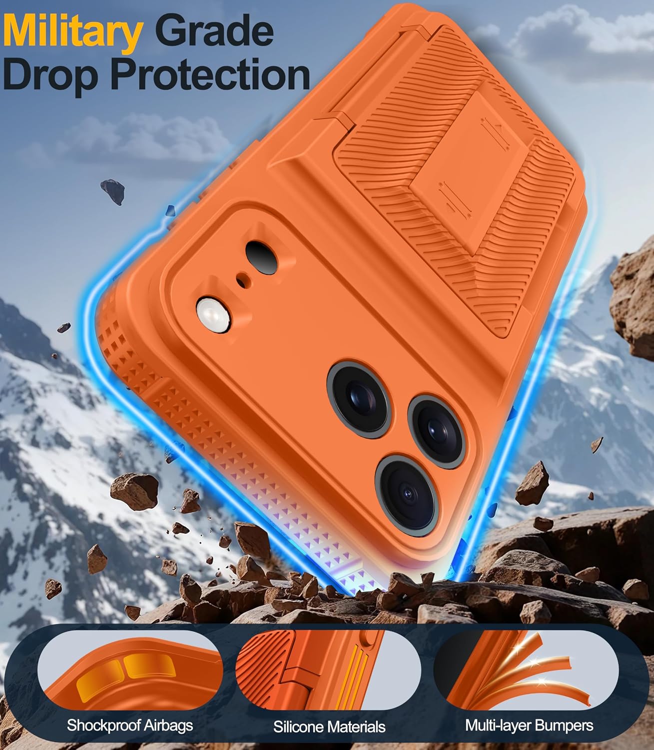 Detalle 2 de Oneagle iPhone 17 Pro Max Wallet Case with RFID Card Holder & Kickstand