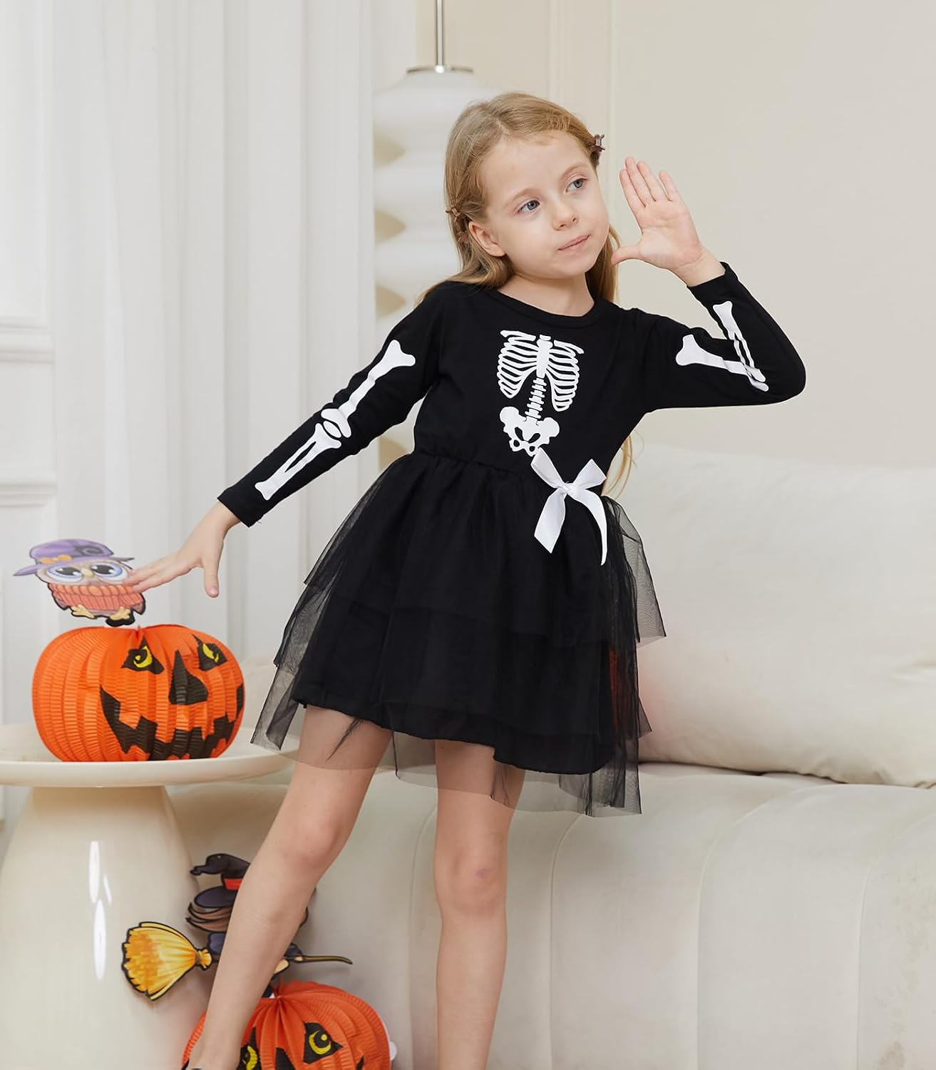 Detalle de Vieille Toddler Halloween Tulle Dress, 2–6 Years