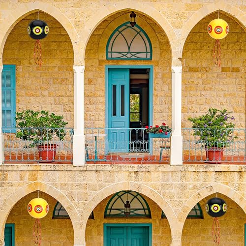 Detalle de COM-FOUR® 4x palloncino repellente per uccelli – spaventapasseri con occhi finti