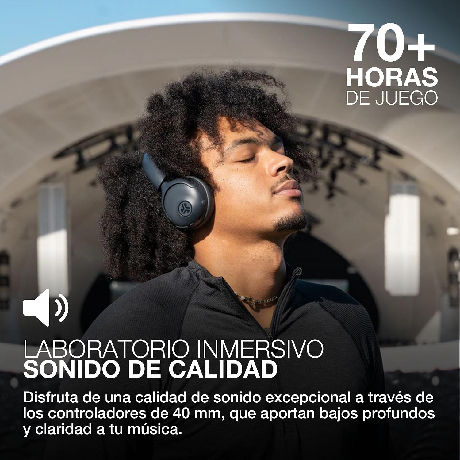 Detalle 2 de JLab Go Lux ANC Auriculares 70 horas