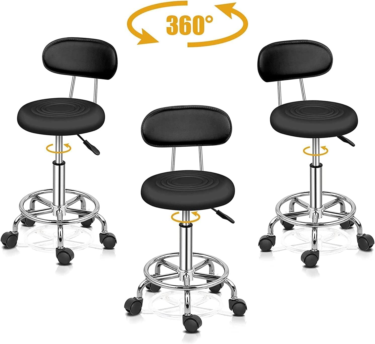 Detalle 2 de TactFire Ergonomischer Rollhocker 48–58 cm 💺