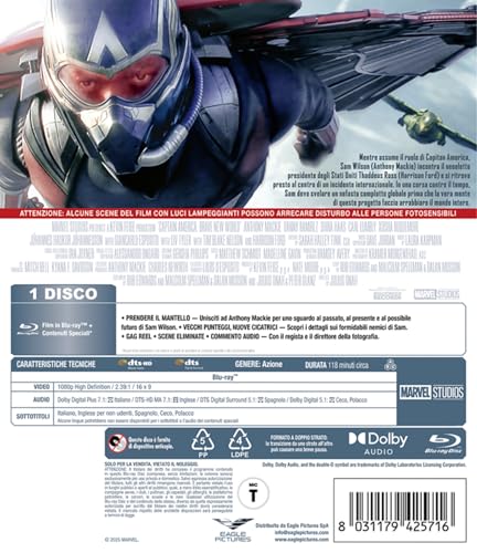 Detalle 2 de Captain America: Brave New World – Blu-ray (Eagle Pictures)