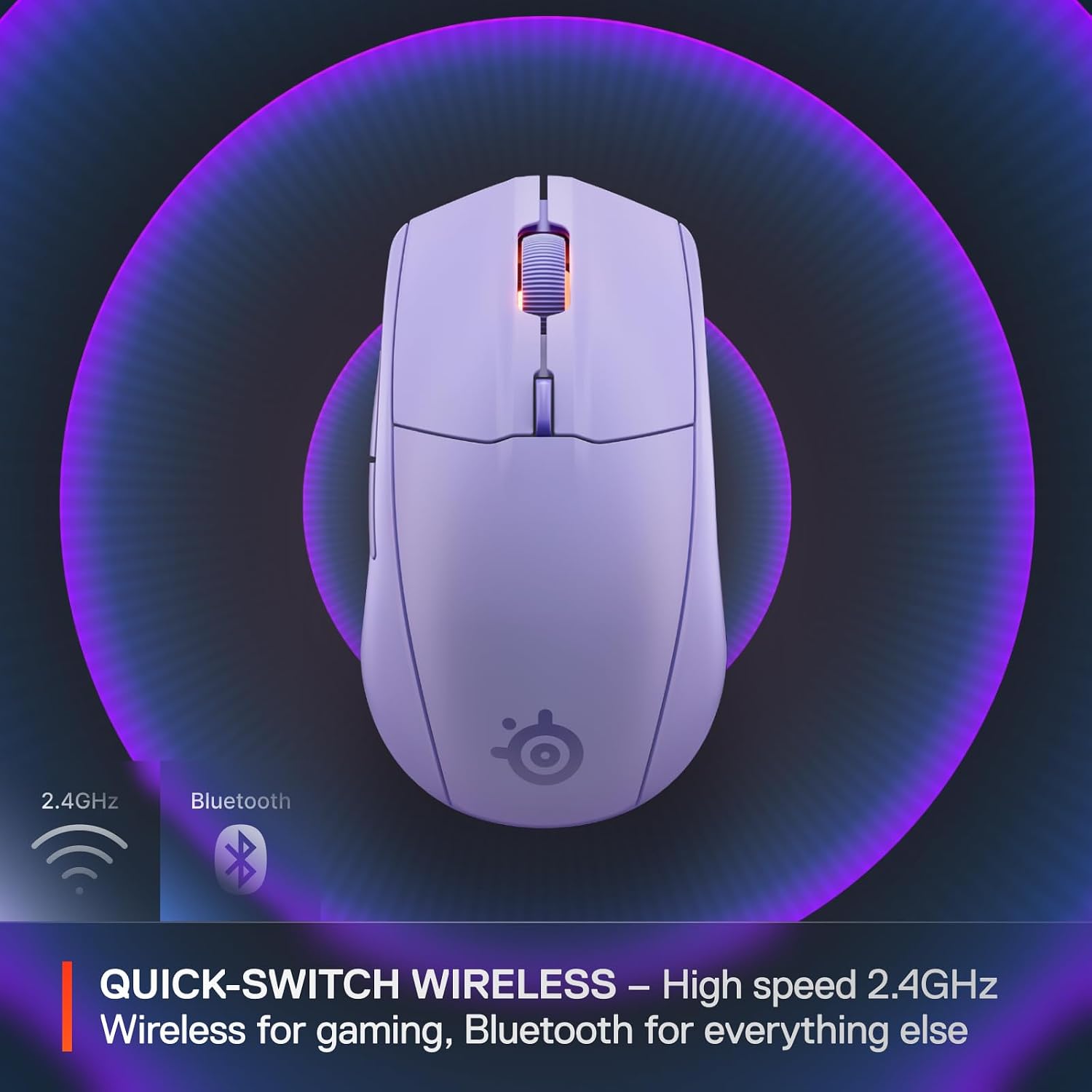 Detalle 1 de SteelSeries Rival 3 Wireless Gen 2 18,000 DPI mouse 🖱