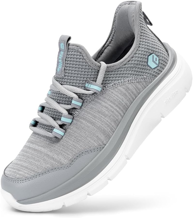 Detalle de FitVille Scarpe da Camminata Donna Pianta Larga Extra Wide: sneakers comode ammortizzate slip-on