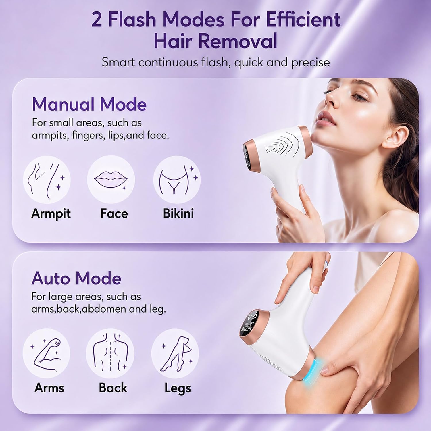 Thumbnail 6 de miliecimk SLP-B371-1 IPL Hair Remover with Ice Cooling, 2 Modes & 5 Levels