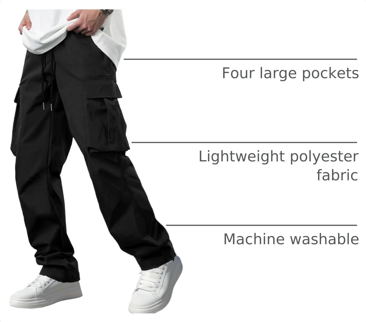 Detalle 2 de Comdecevis Cargo Joggers Stretch Pants