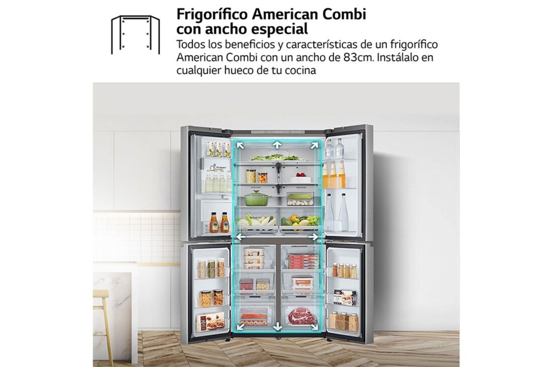 Thumbnail 4 de LG GML960PYBE Outlet frigorífico combi 179 cm inox antihuellas