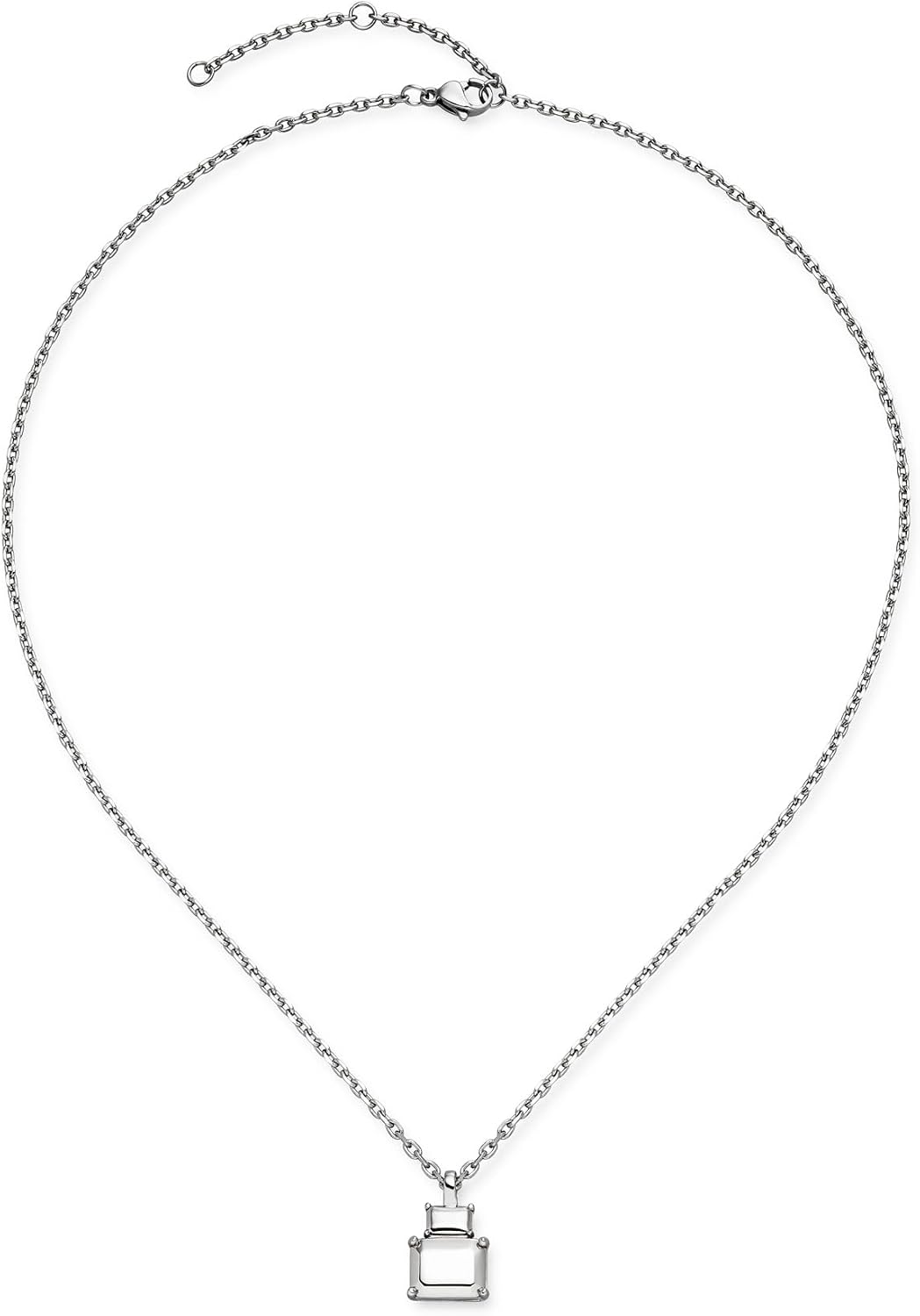 Detalle 2 de LIEBESKIND BERLIN Damen Schmuck im Diamond Design – Halskette aus Edelstahl, 47 cm