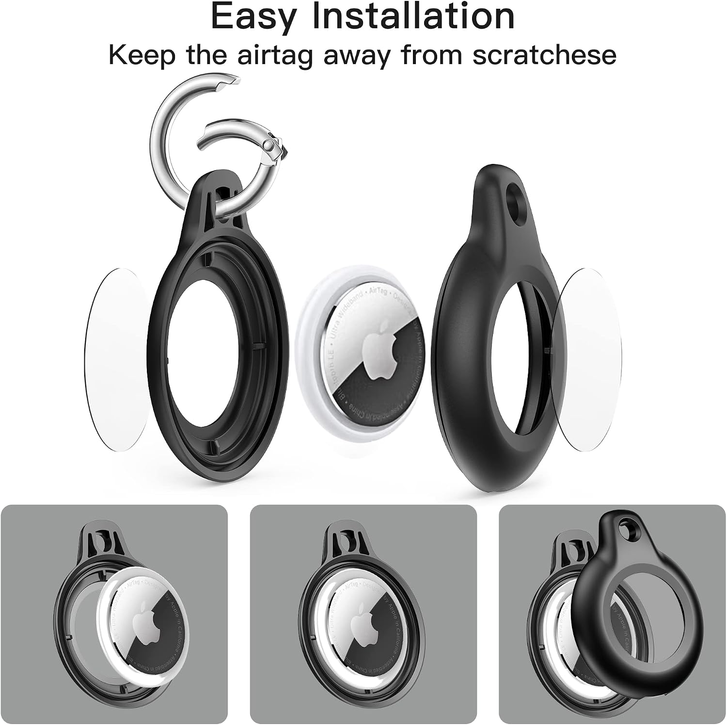 Thumbnail 4 de Airtag Holder Case 4-Pack IPX8 Waterproof