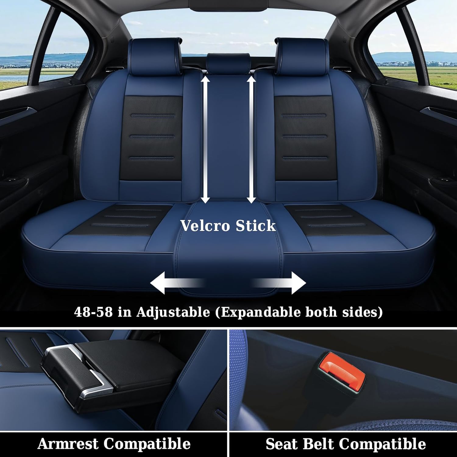 Detalle de Car Seat Covers Waterproof Set for Most Cars