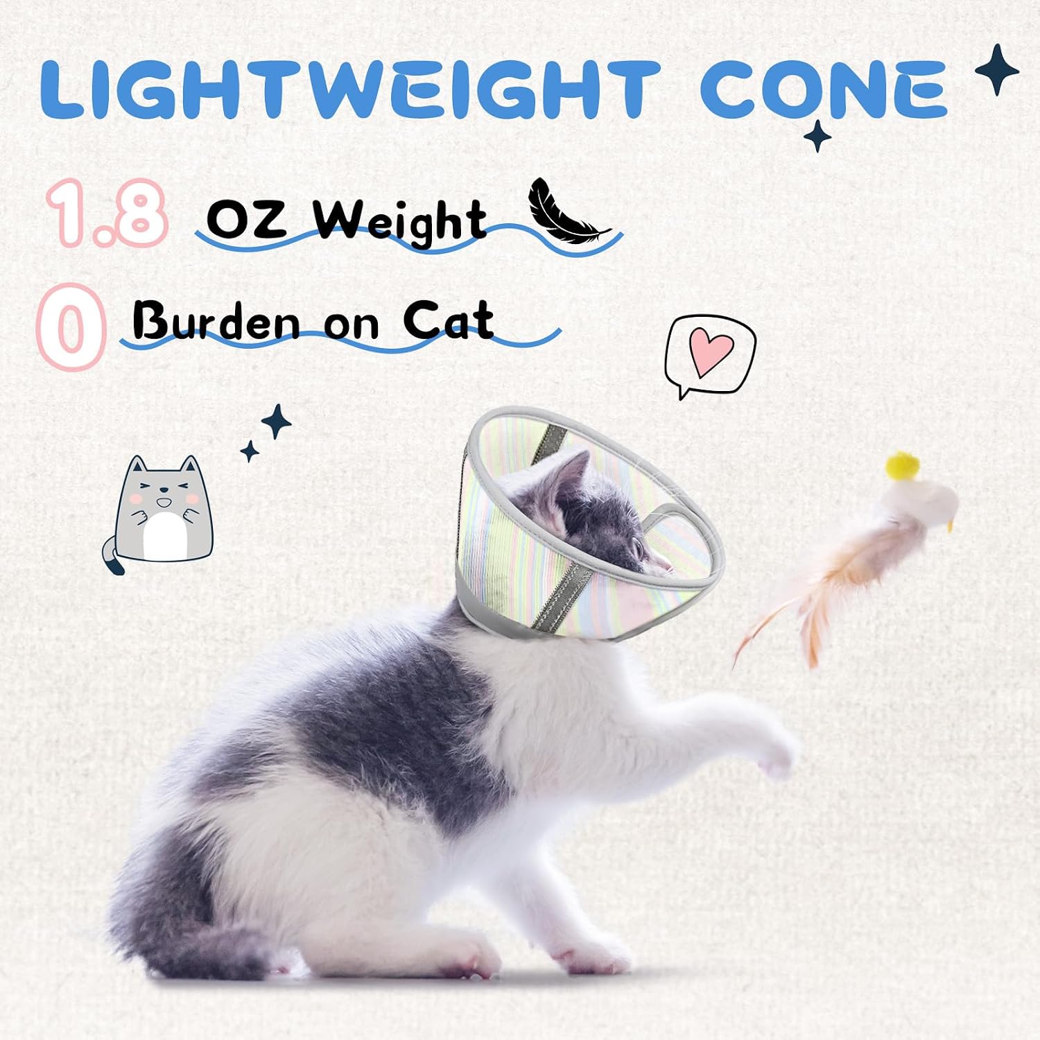 Thumbnail 3 de Supet Soft Cat Cone Collar S