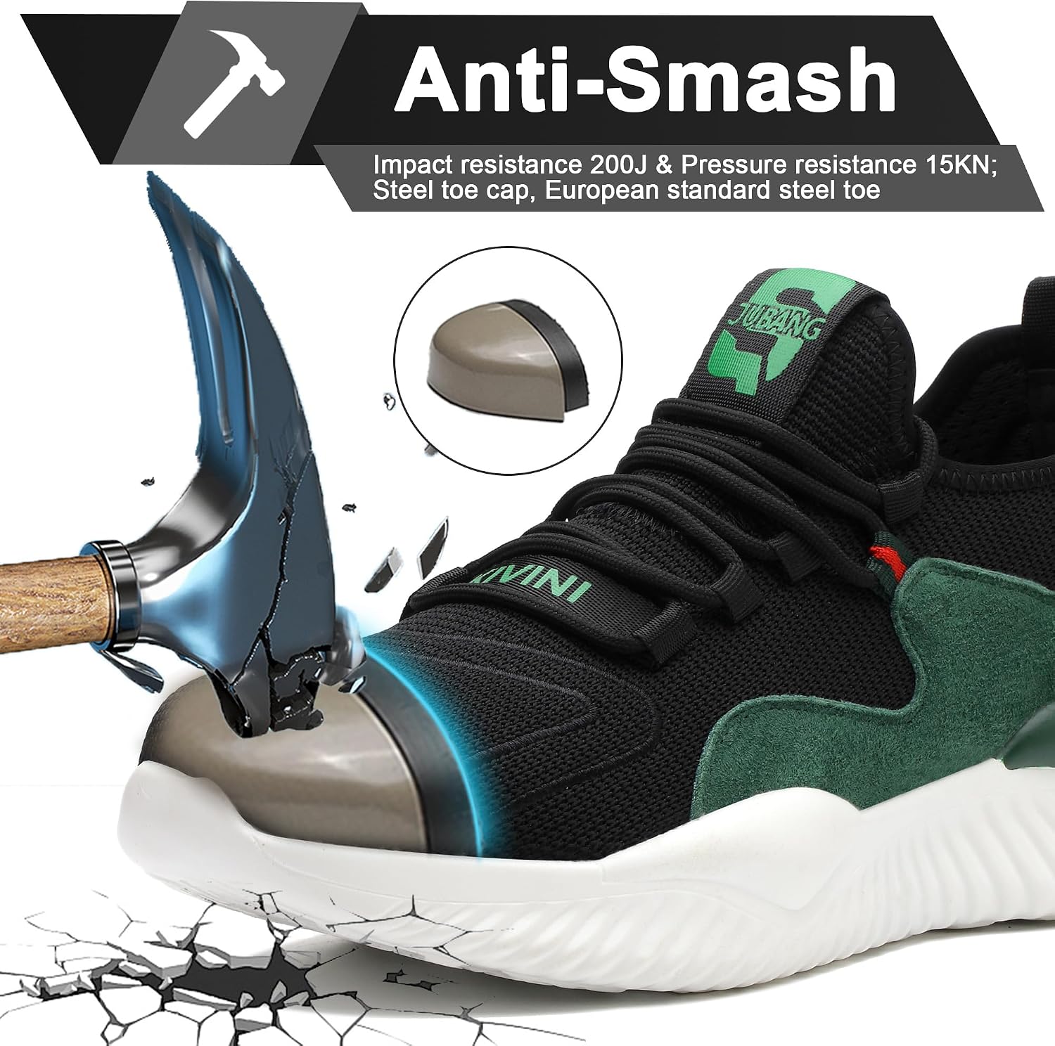 Detalle 2 de Zapatos de Seguridad con puntera de acero 36-46 EU