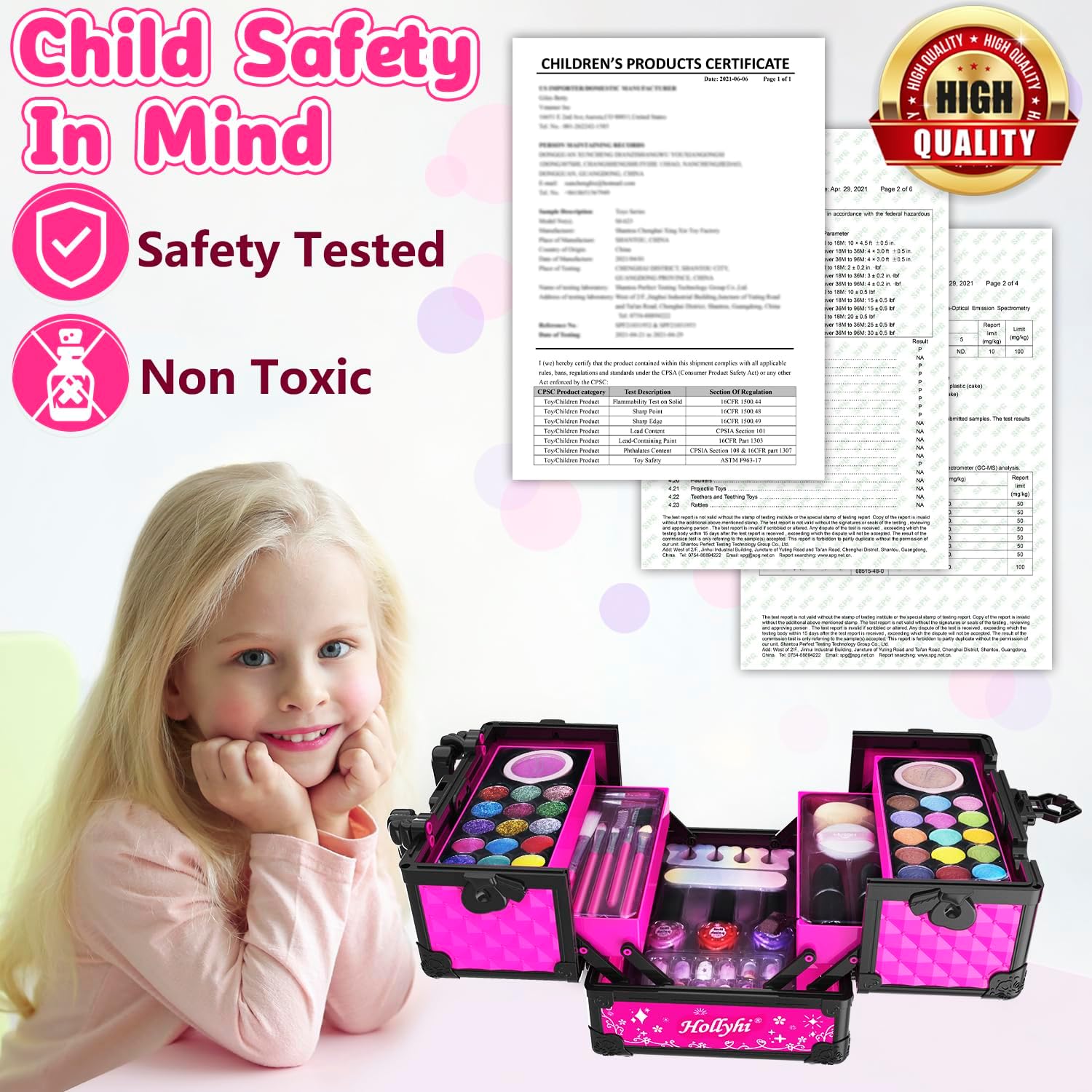 Thumbnail 6 de Hollyhi 59-Piece Kids Makeup Kit