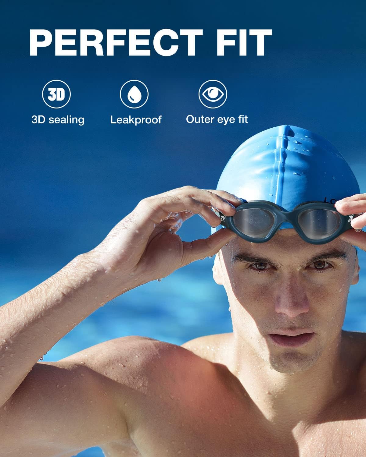 Thumbnail 2 de ZIONOR G1 Polarisierte Schwimmbrille (unisex) – beschlagfrei mit UV-Schutz