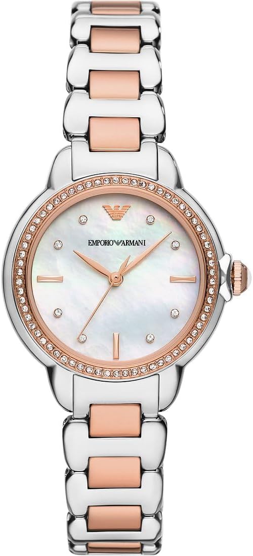 Thumbnail 6 de Emporio Armani Montre pour Femmes 32 mm – Mouvement Quartz à Trois Aiguilles, Acier Inoxydable Argenté