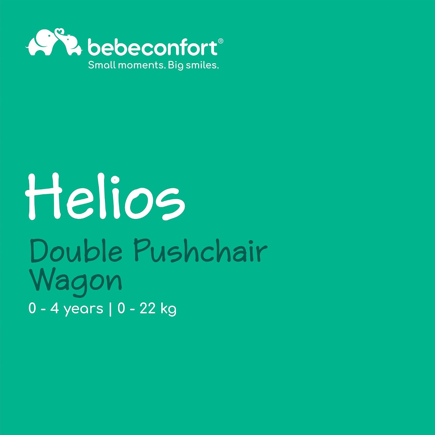 Thumbnail 1 de Bebeconfort Helios Double Pram from Birth in Mineral Graphite