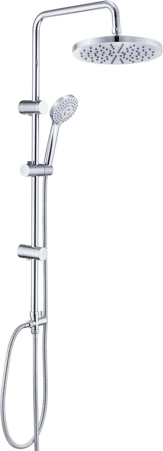 Thumbnail 6 de JOHO Columna Ducha Negra Ajustable 74–114 cm