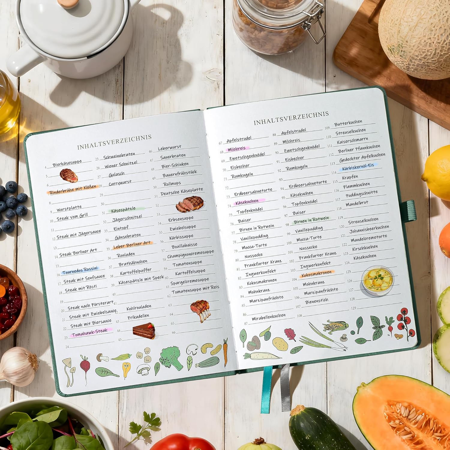 Thumbnail 3 de Rezeptbuch A5 zum Selberschreiben 📖