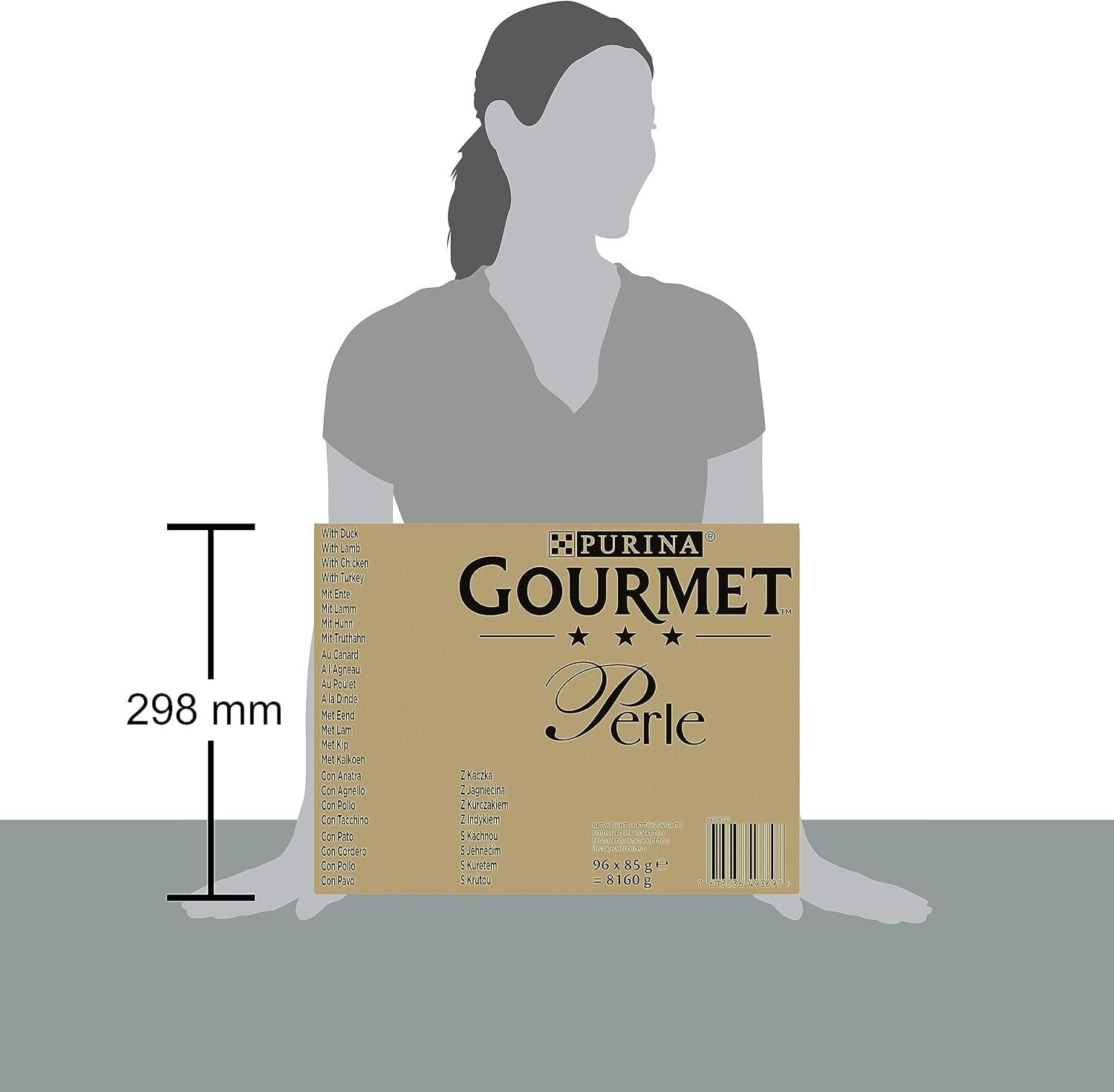Detalle de GOURMET PERLE Filettines Sauce Multivariétés 96x85 g – Mini filets en sauce pour chats