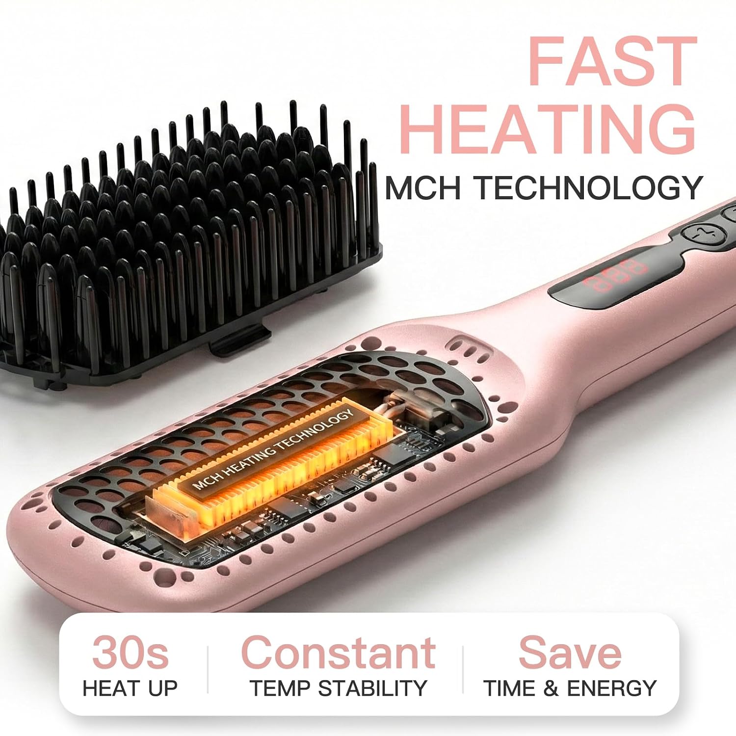 Detalle 2 de MEGAWISE Straightener Brush hair straightener 💇♀