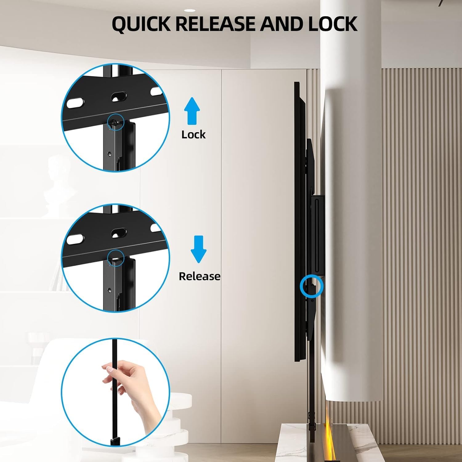 Thumbnail 3 de HOME VISION HV8401 Fixed TV Wall Bracket 45kg