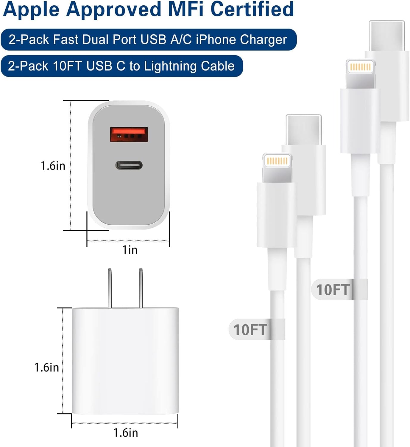 Thumbnail 6 de Apple Fast Charger iPhone Dual Port 2-Pack