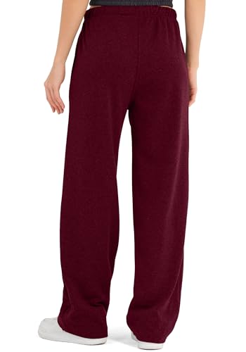 Detalle de ROSS CAMP Damen-Jogginghose aus Baumwollmix mit weitem Bein und elastischem Bund