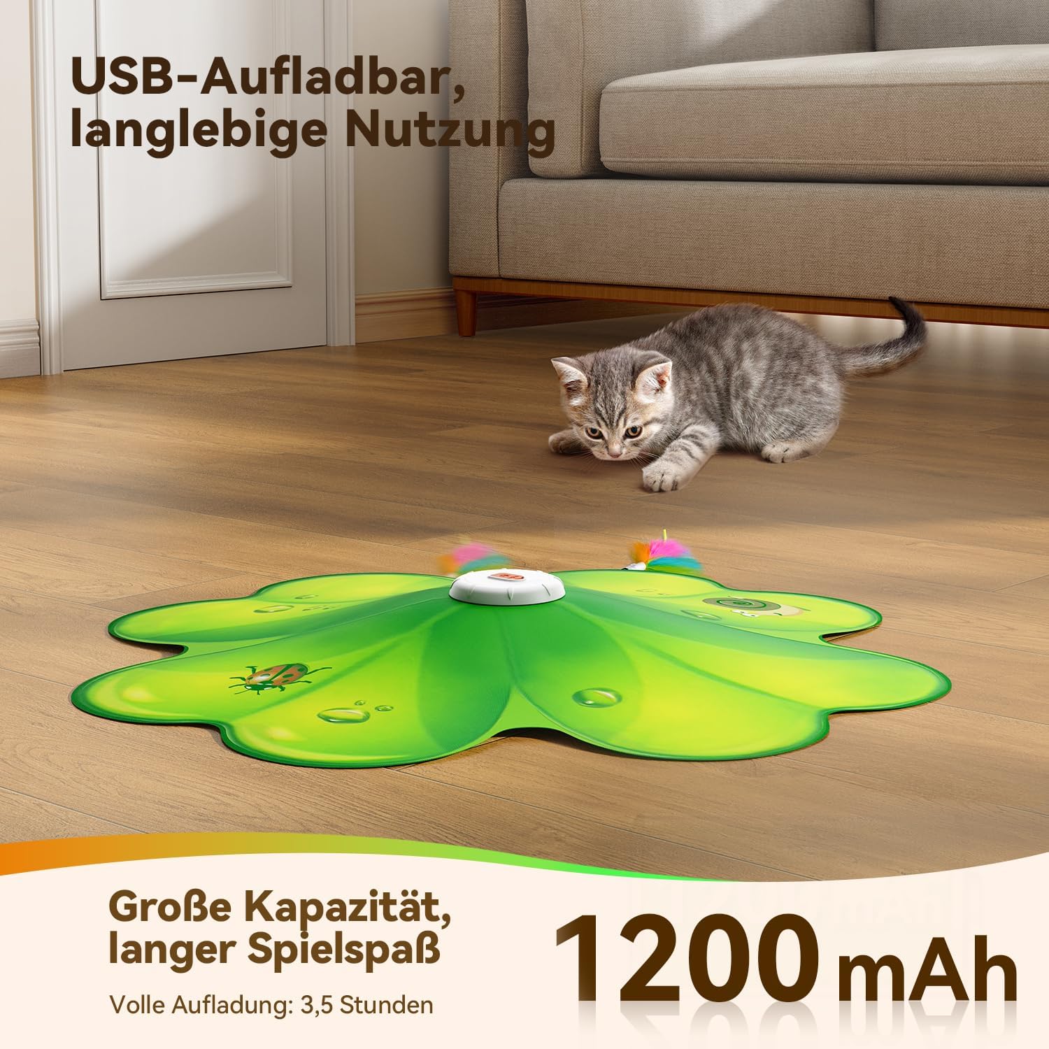 Detalle de FEELNEEDY Katzenspielzeug Whack‑a‑Mole Spielzeug
