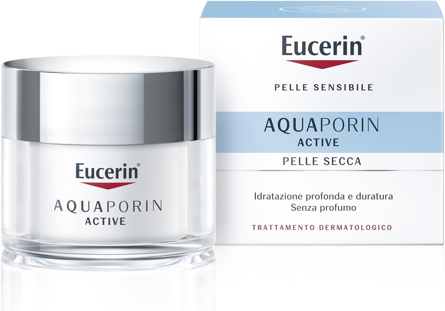 Detalle de Eucerin AQUAporin Active Crema per Pelle Secca 50 ml: idratazione fine fino a 24 ore
