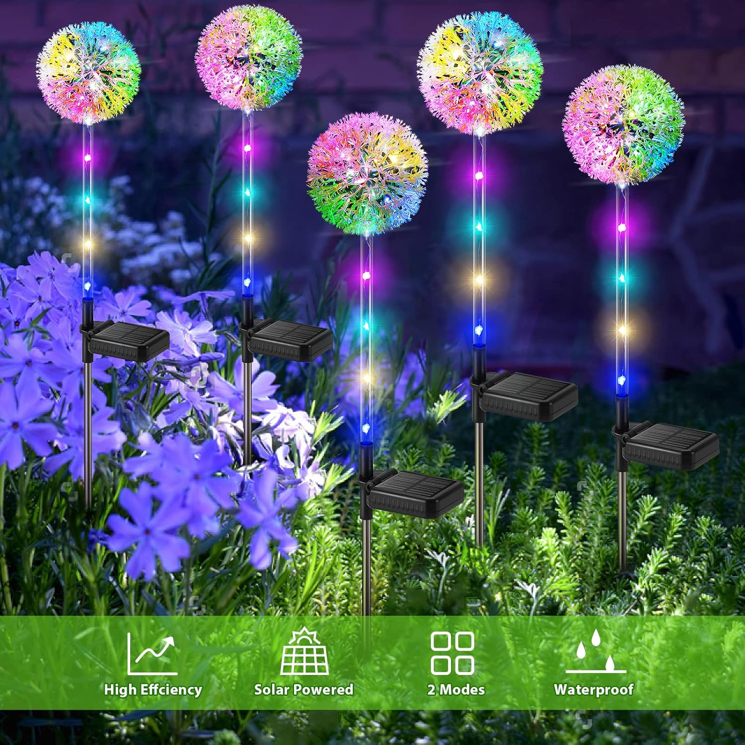 Thumbnail 4 de BUCASA Solar Lights Outdoor Garden 4 Pack 🌼