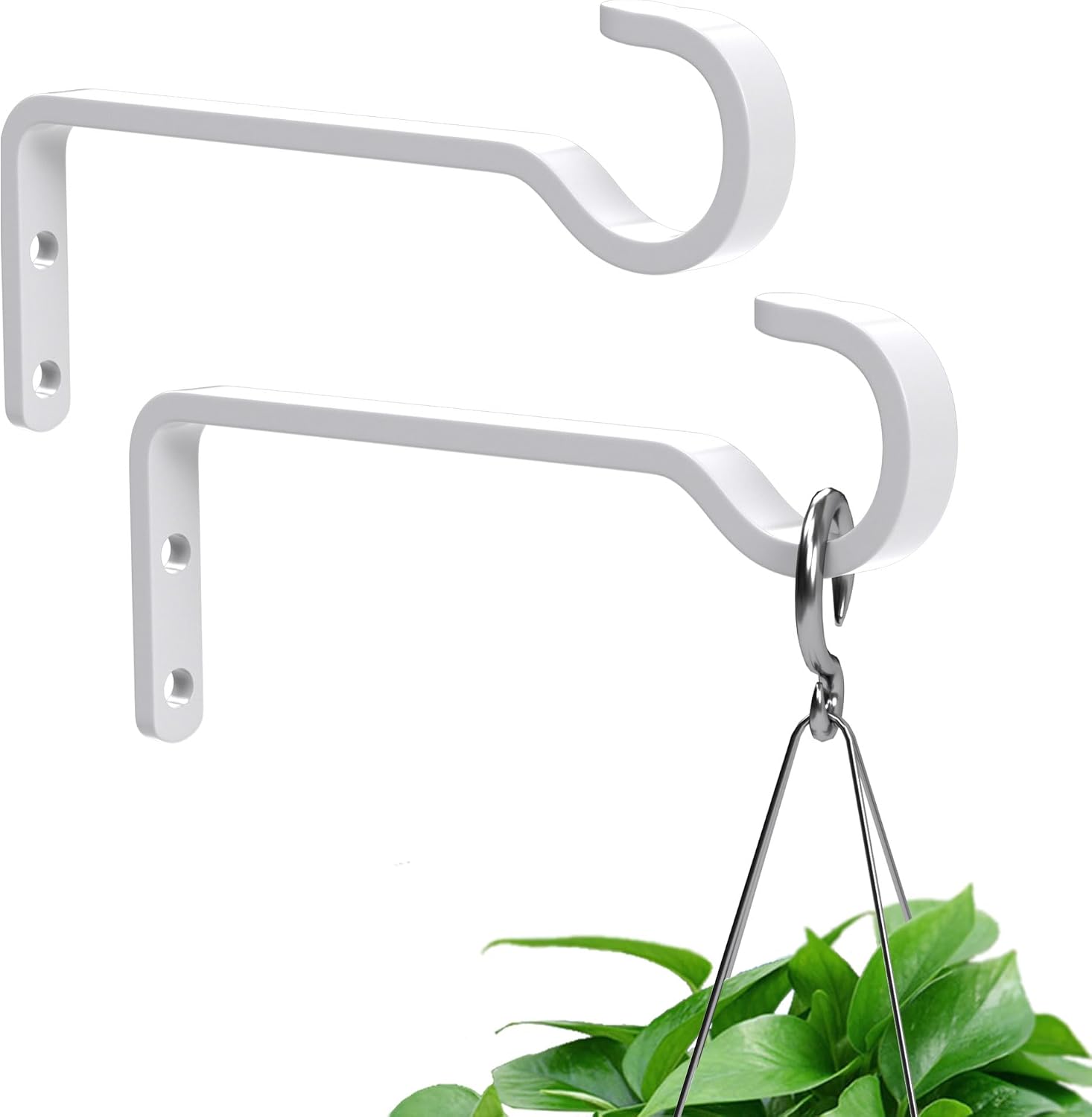Thumbnail 6 de saffruff black hooks for hanging plants Wall Hooks, 6-Inch Iron, 2-Pack