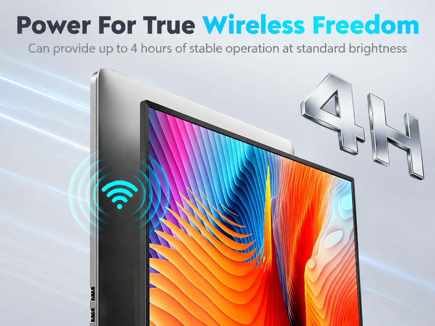 Thumbnail 3 de ZSCMALLS 15.6" 1080P IPS Wireless Portable Monitor (8000mAh) with AirPlay/Miracast