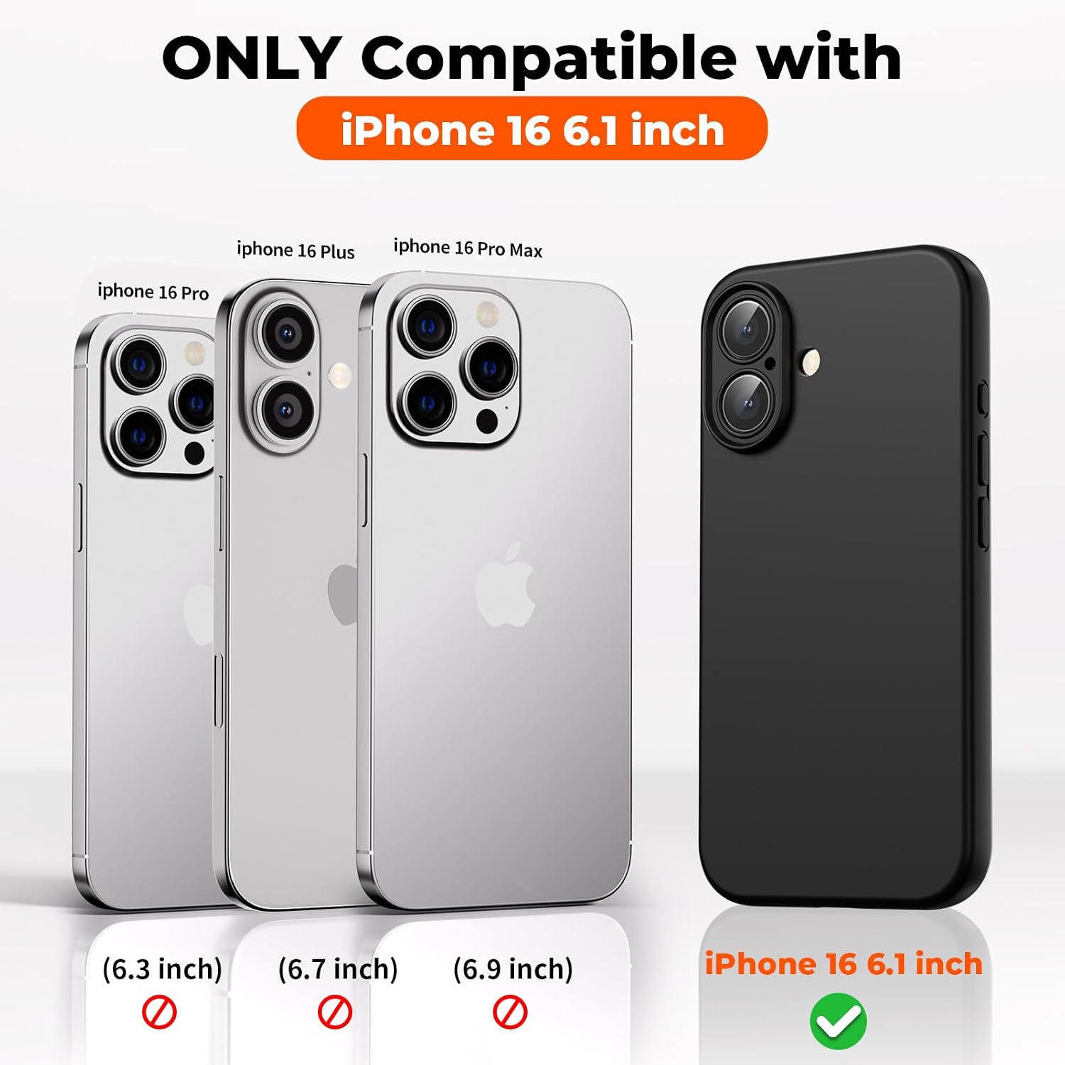 Thumbnail 1 de SUPFINE Designed for iPhone 16 Case: Premium Liquid Silicone with Upgraded Camera Protection