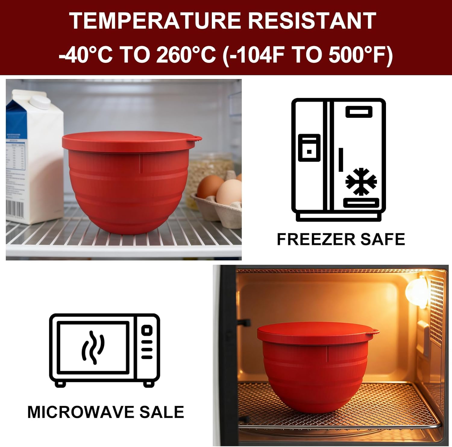 Thumbnail 5 de Silicone Bowl Liners for KitchenAid 5 Qt Tilt-Head Stand Mixer