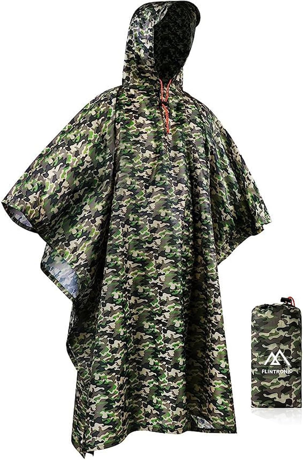 Thumbnail 3 de flintronic Poncho de pluie imperméable 3 en 1 avec capuche