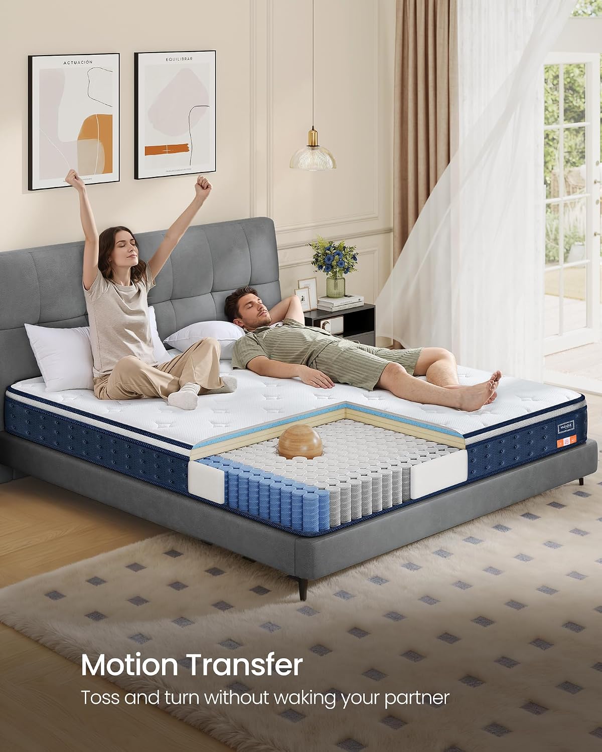 Detalle de Hybrid King Mattress 150 x 200 x 25 cm