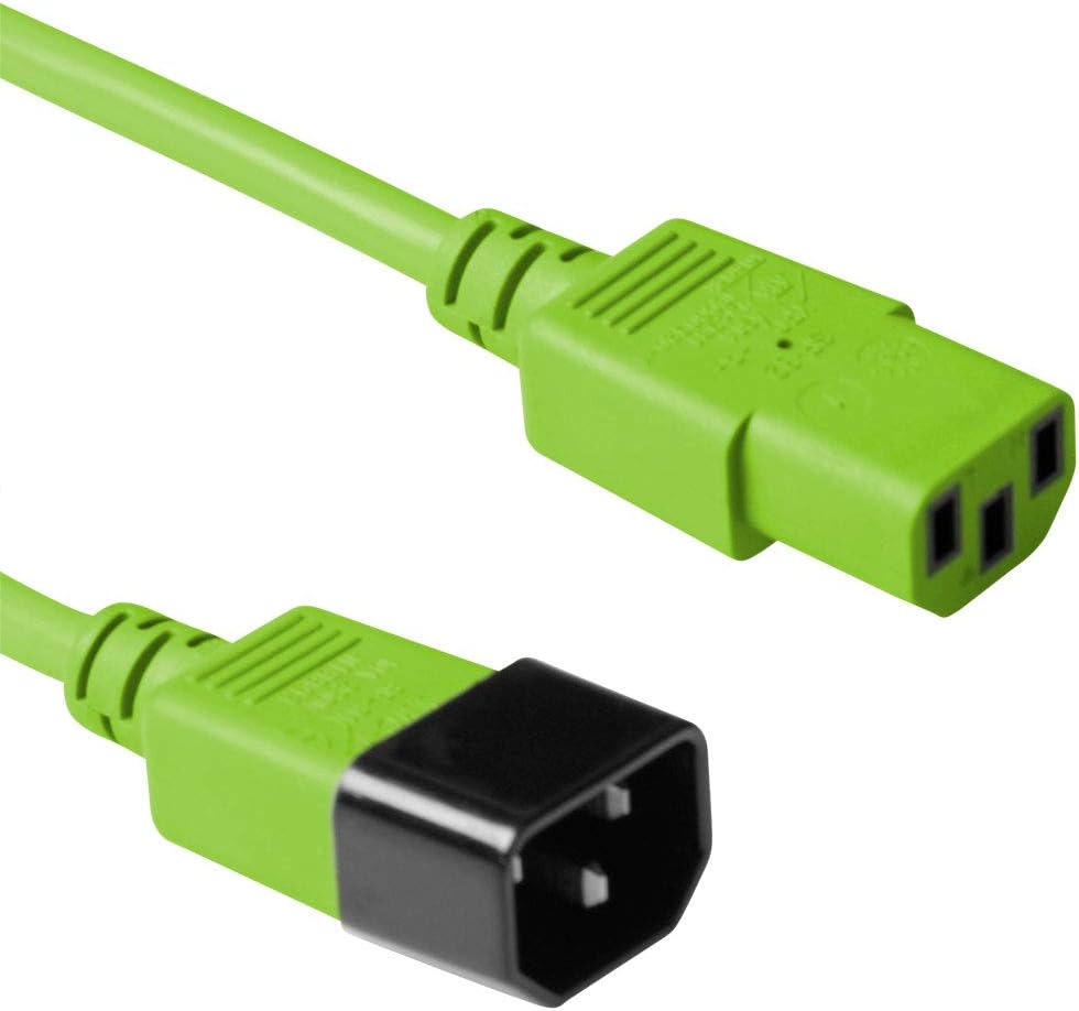 Thumbnail 6 de ACT AK5109 IEC-förlängningskabel 1,2 m, C13 till C14, blå och 3-polig