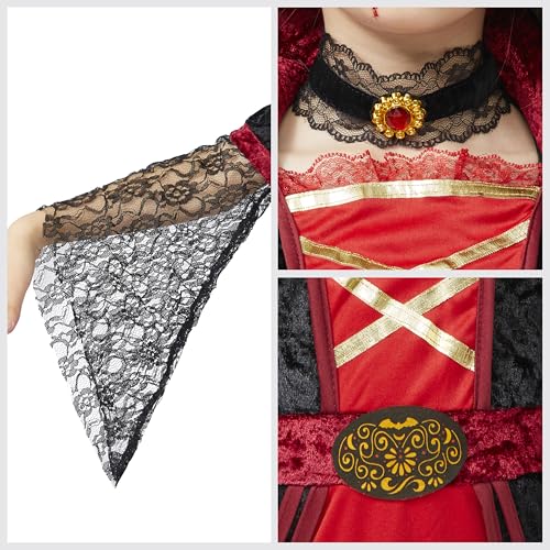 Thumbnail 4 de Spooktacular Creations Royal Vampire Costume, Medium (8–10 Years), Dress & Choker