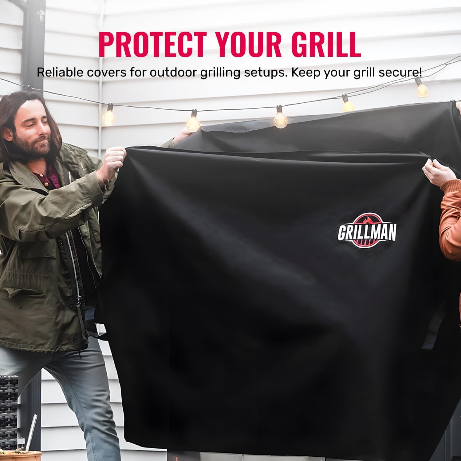 Grillman Heavy Duty BBQ Cover – 147 x 61 x 122 cm
