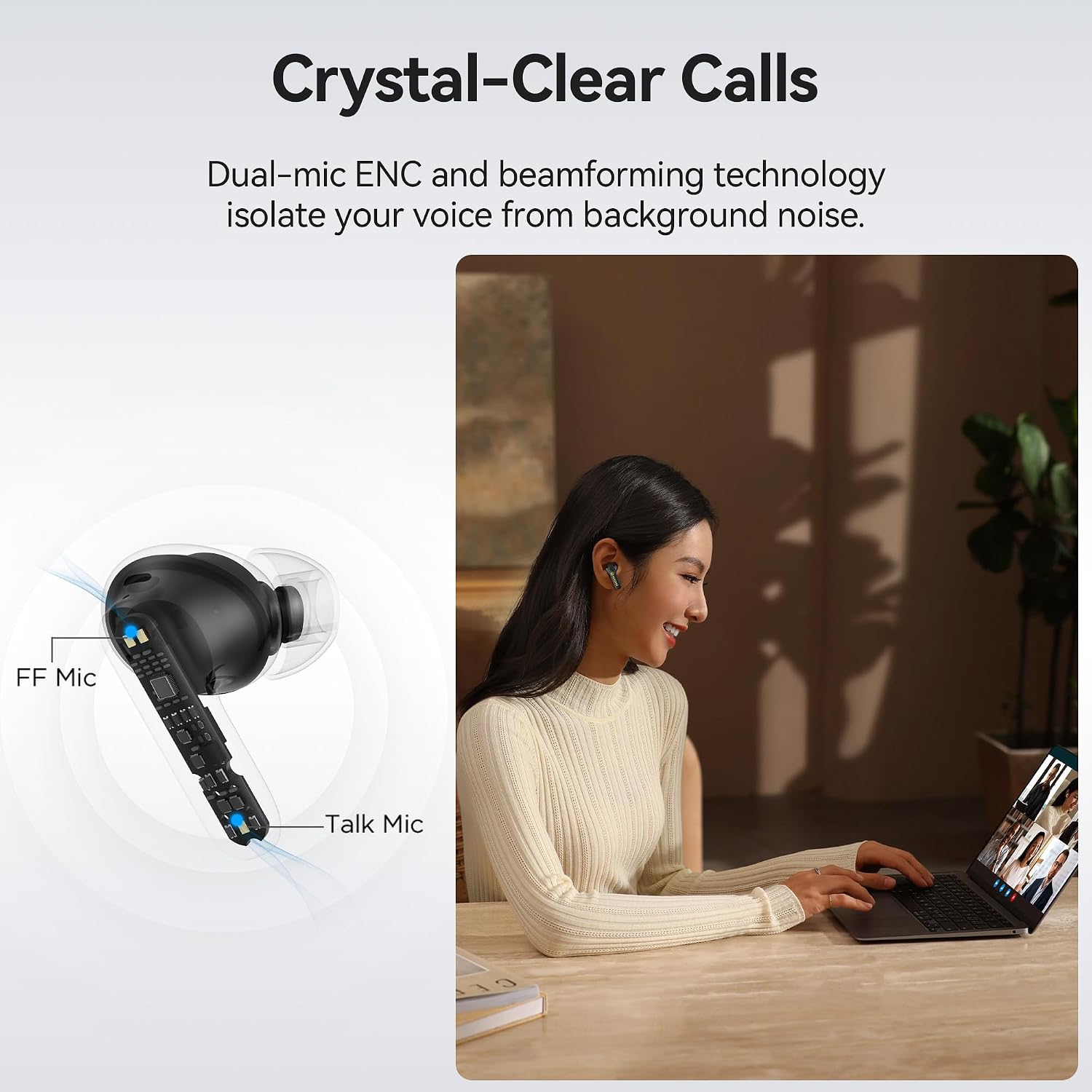 Thumbnail 5 de BUGANI True Wireless Open-Ear Clip Earbuds, Bluetooth 6.0, IPX5, 24-Hour Playtime