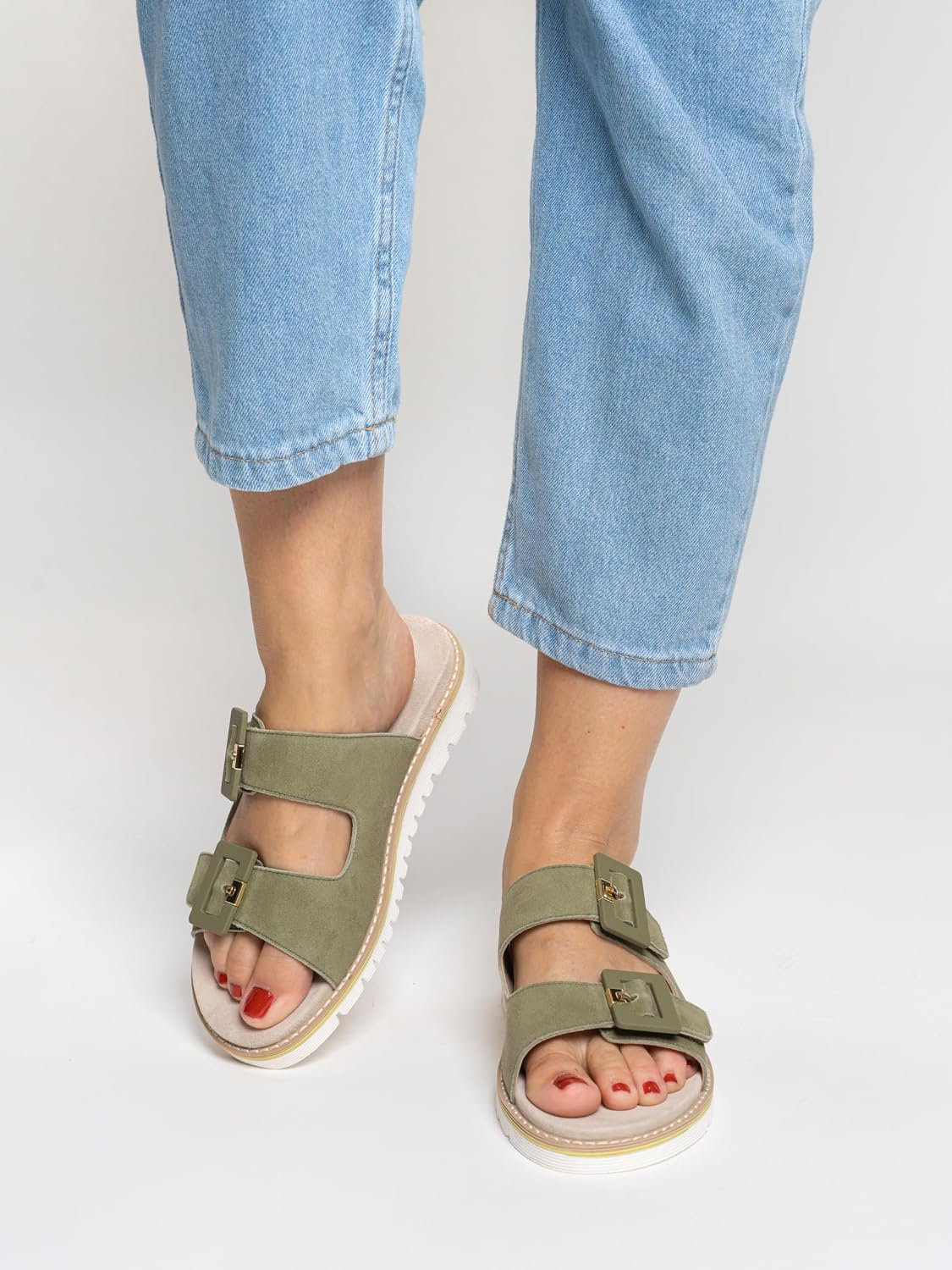Detalle 2 de ARA Shoes Damen Sandale Kent-Sport-S – Klettverschluss, Normalweite