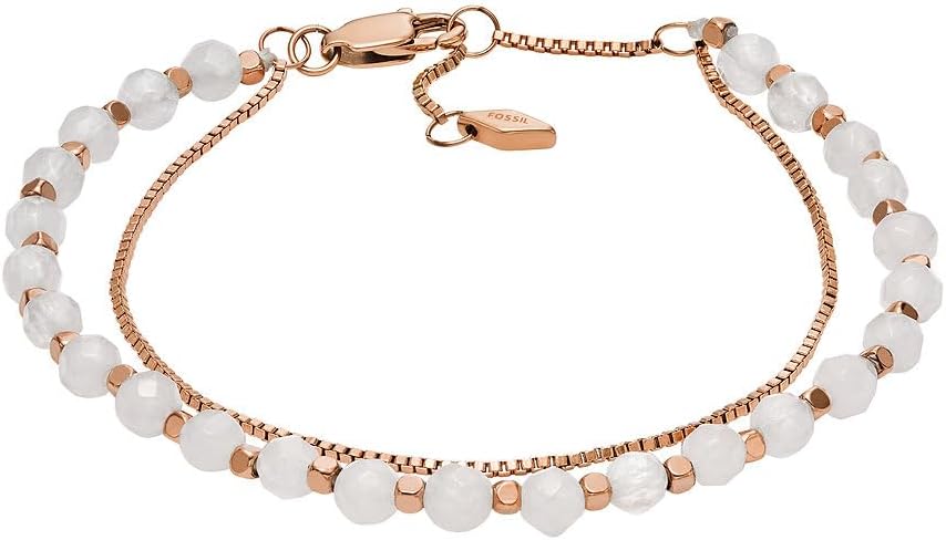 Thumbnail 6 de Fossil Bracciale da donna con perline semi preziose e chiusura a moschettone