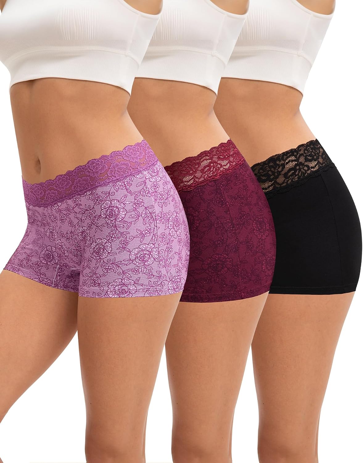 Detalle de INNERSY Boxer Femme Lot de 3 đ©Č