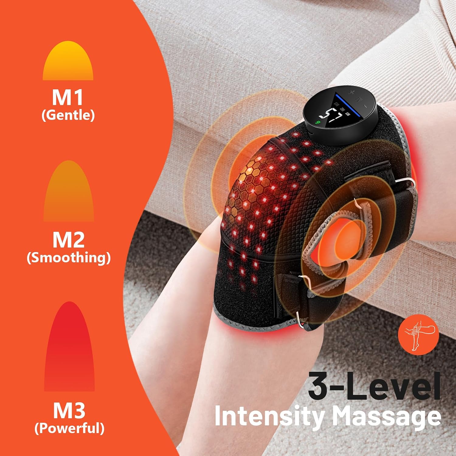 Detalle 2 de HALIDODO Red Light Therapy Knee Brace ⚙