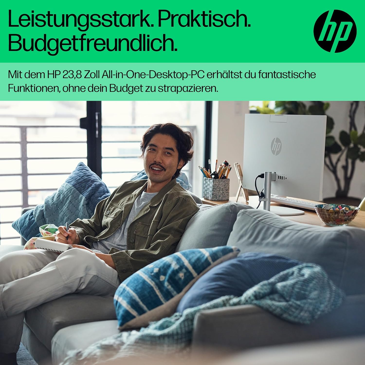 Thumbnail 4 de HP All-in-One PC mit 23,8" FHD-Display, Intel Core i5-1335U, 16 GB RAM, 512 GB SSD und Windows 11 Home (weiß)