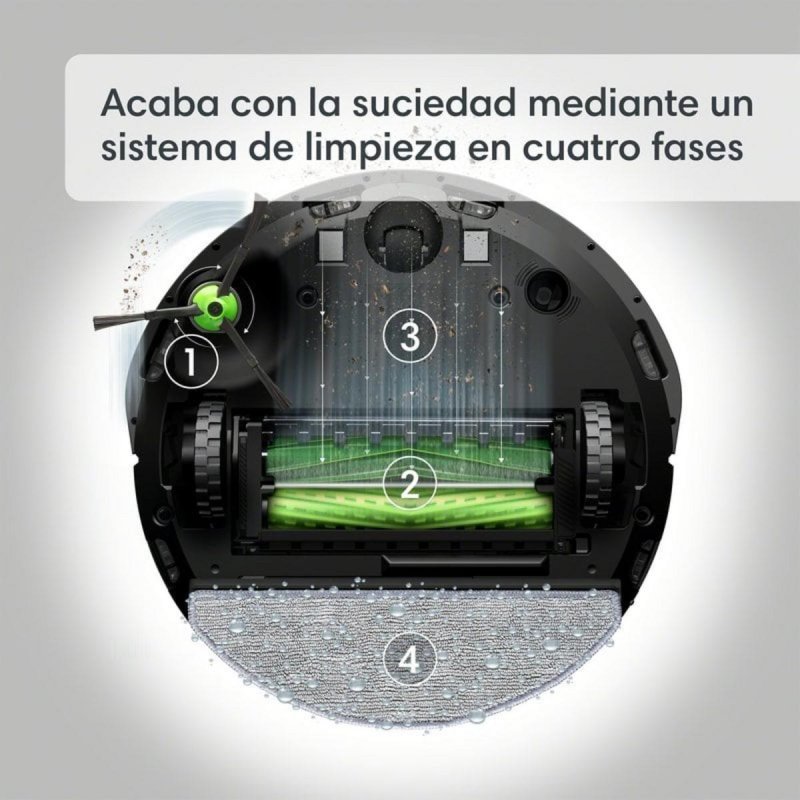 Thumbnail 1 de iRobot Roomba j5: robot aspirador y friegasuelos con depósito intercambiable y navegación PrecisionVision